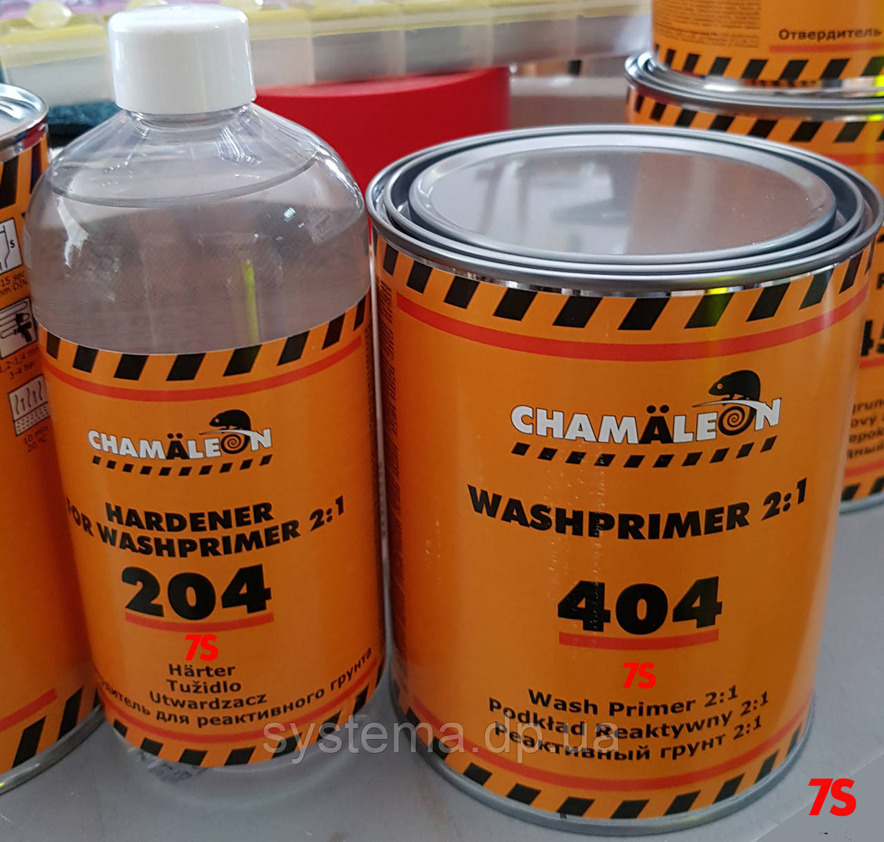 Кислотний грунт - 404+204 Wash Primer Chamaleon, 1л + 0,5 л