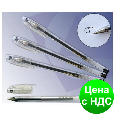 Ручка гелева "Easy gel" EA888 (чорна), фото 1