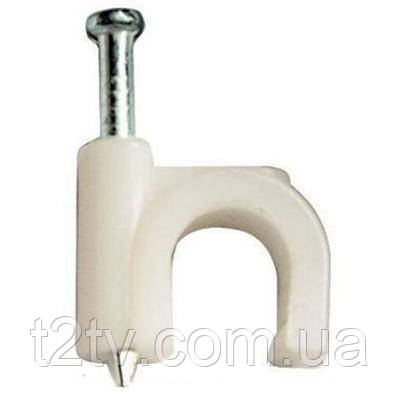 Скоба Ritar для крепления кабеля 6мм 100шт (СК6мм), фото 1