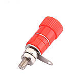 Роз'єм гніздо під банан "мама" JS-910B, пара (чорний + червоний), фото 3