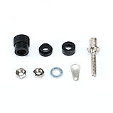 Роз'єм гніздо під банан "мама" JS-910B, пара (чорний + червоний), фото 6