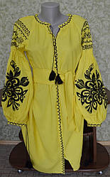 Плаття в стилі бохо "Енергія" жовте