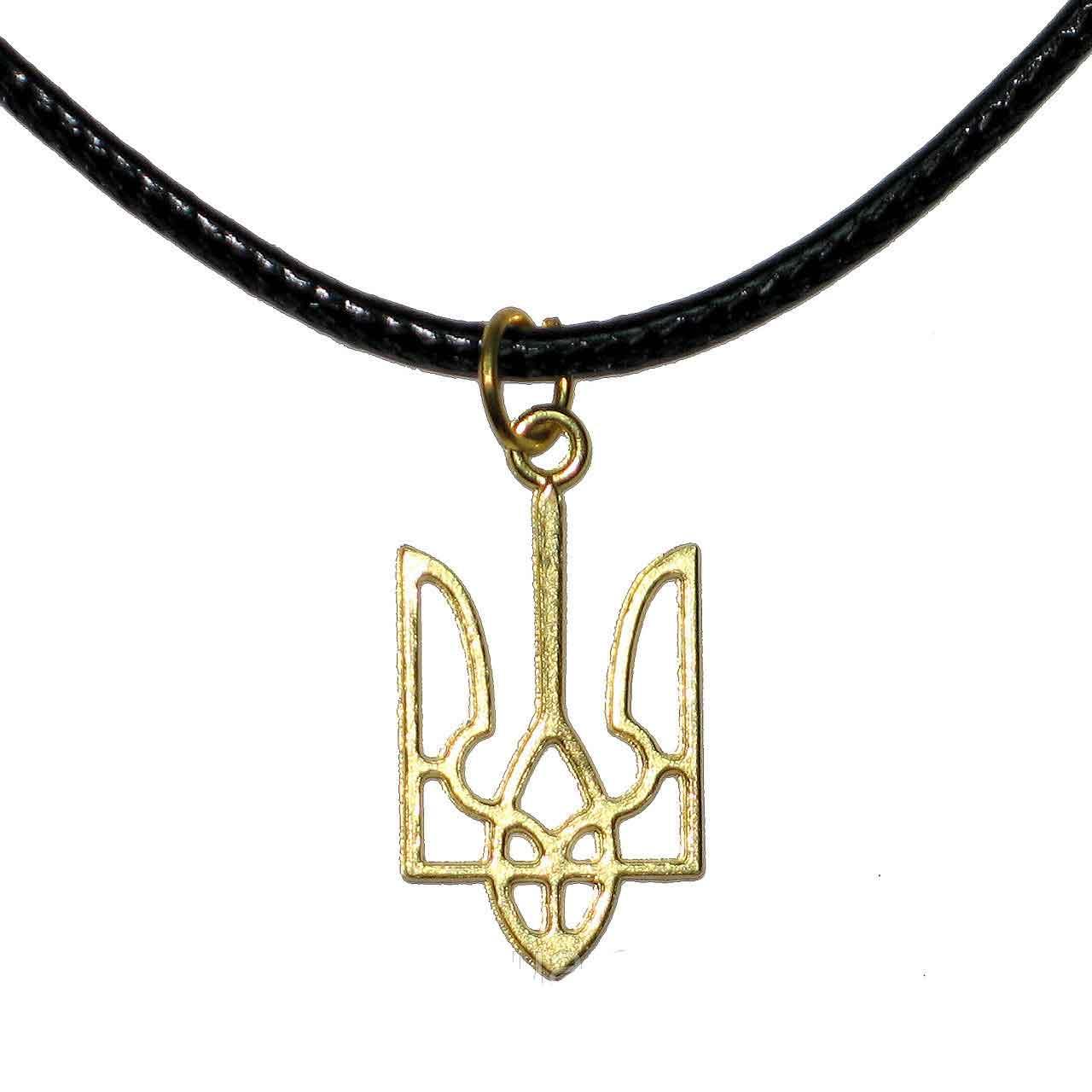 Підвіска "Тризуб "2,5х1,5 см (під золото)