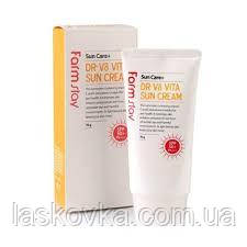 Вітамінний сонцезахисний крем FarmStay DR-V8 Vita Sun Cream SPF50 , фото 1