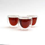 Стакан скляний з подвійними стінками. Стакан з подвійним дном 80 мл, фото 3