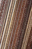 Штори нитки дощ з люрексом серпанок золото+таракот+коричневий 3×3