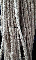 Тесьма джутовая 5мм лен плетеная "шнур" (1моток= 100ярд)