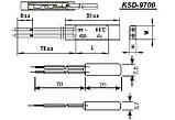 KSD301 45°С NO 10А — самовідновлювальний термовмикач типу KSD301 (KSD-F01), нормально-відкритий, 250В, LBHL, фото 5