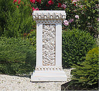 Садовая скульптура Колонна квадратная большая 76х39х39 см Гранд Презент ССП12090 Крем