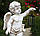 Садова фігура Ангел із ліхтарем + LED 81х39х31 см Гранд Презент ССП12208 Крем, фото 3