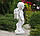 Садова фігура Ангел із ліхтарем + LED 81х39х31 см Гранд Презент ССП12208 Крем, фото 5