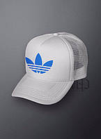 Спортивная кепка Adidas, Адидас, тракер, летняя кепка, унисекс, белого цвета