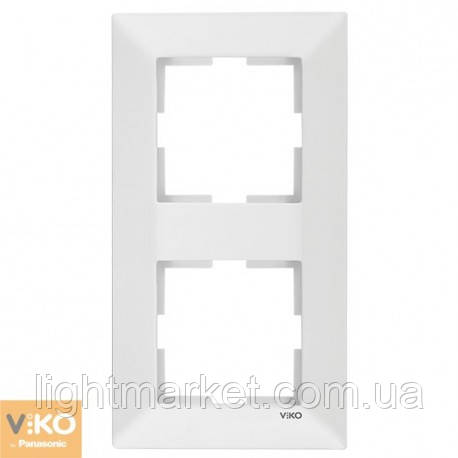 Рамка Вертикальна подвійна Viko Meridian 90979022-WH
