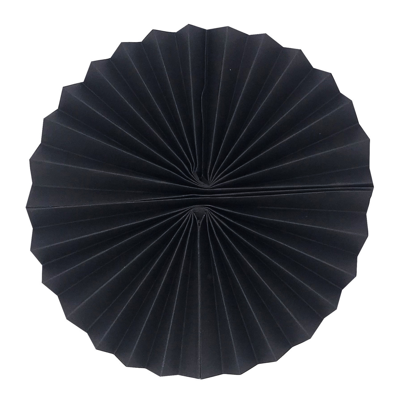 Паперовий віял 25 см чорний, фото 1