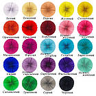 Паперовий віял із картону 35 см персиковий, фото 2