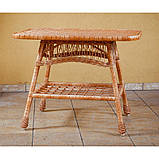 Стіл плетений з лози.Стіл з лози плетінь, фото 2