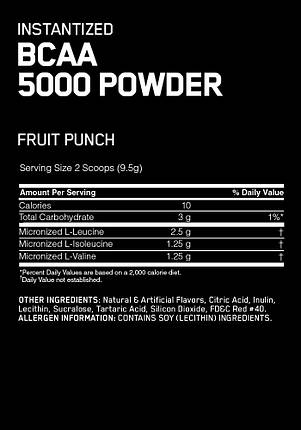 Бцаа Optimum Nutrition BCAA 5000 Powder 40 порц., фото 3