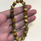 Браслет з котячим оком котяче око - браслет-оберіг, фото 4