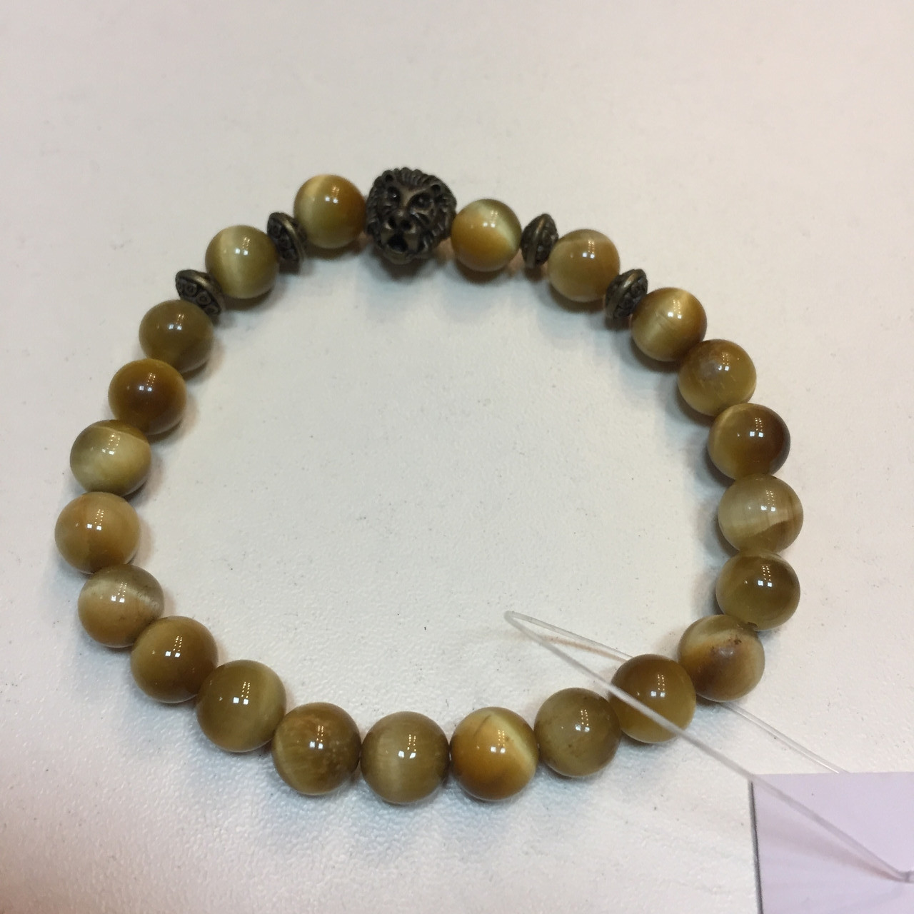 Браслет з котячим оком котяче око - браслет-оберіг, фото 1