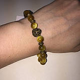 Браслет з котячим оком котяче око - браслет-оберіг, фото 3
