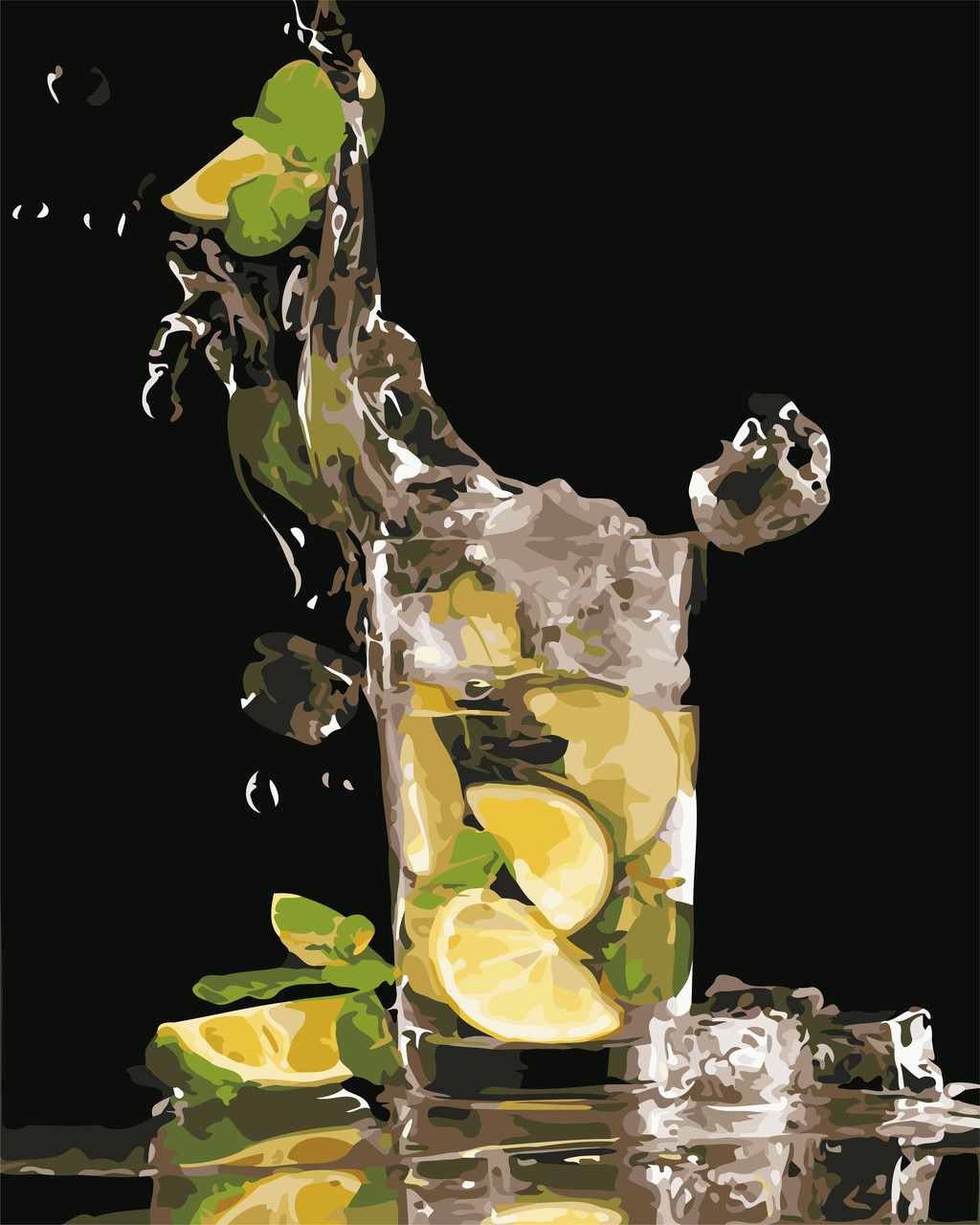 Картина за номерами Освіжаючий напій ArtStory AS0640 40 х 50 см, фото 1