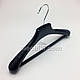 Пластикові плічка вішаки для верхнього одягу W-PLp38 чорного кольору, довжина 380 мм, фото 5