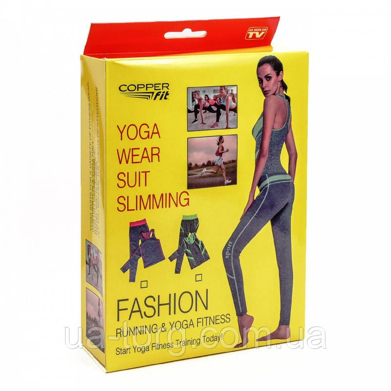 Комплект для занять спортом майка + легінси Yoga Wear Suit Slimming