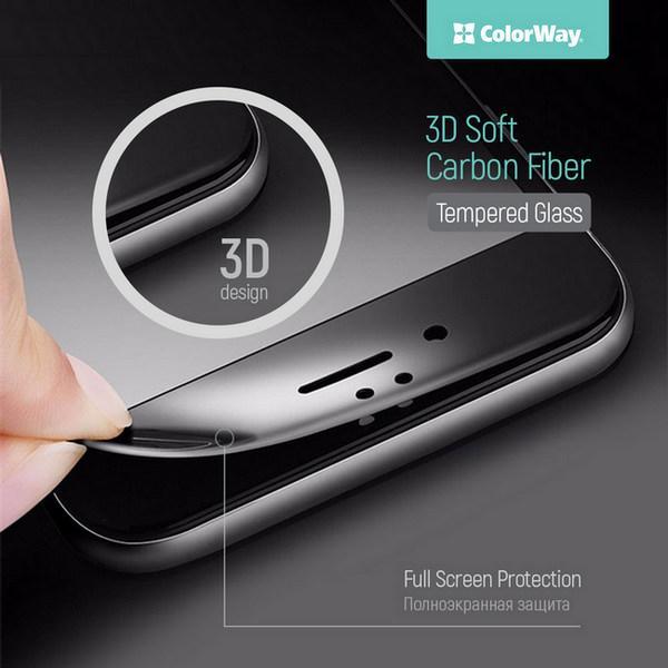 Захисне скло 9H ColorWay Софт Карбон 3D для Huawei Mate 10 Pro Black (CW-GSSCHM10PB)