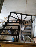 Сходи з металу. П-подібний каркас сходів в квартиру, будинок, таунхаус та ін., фото 5