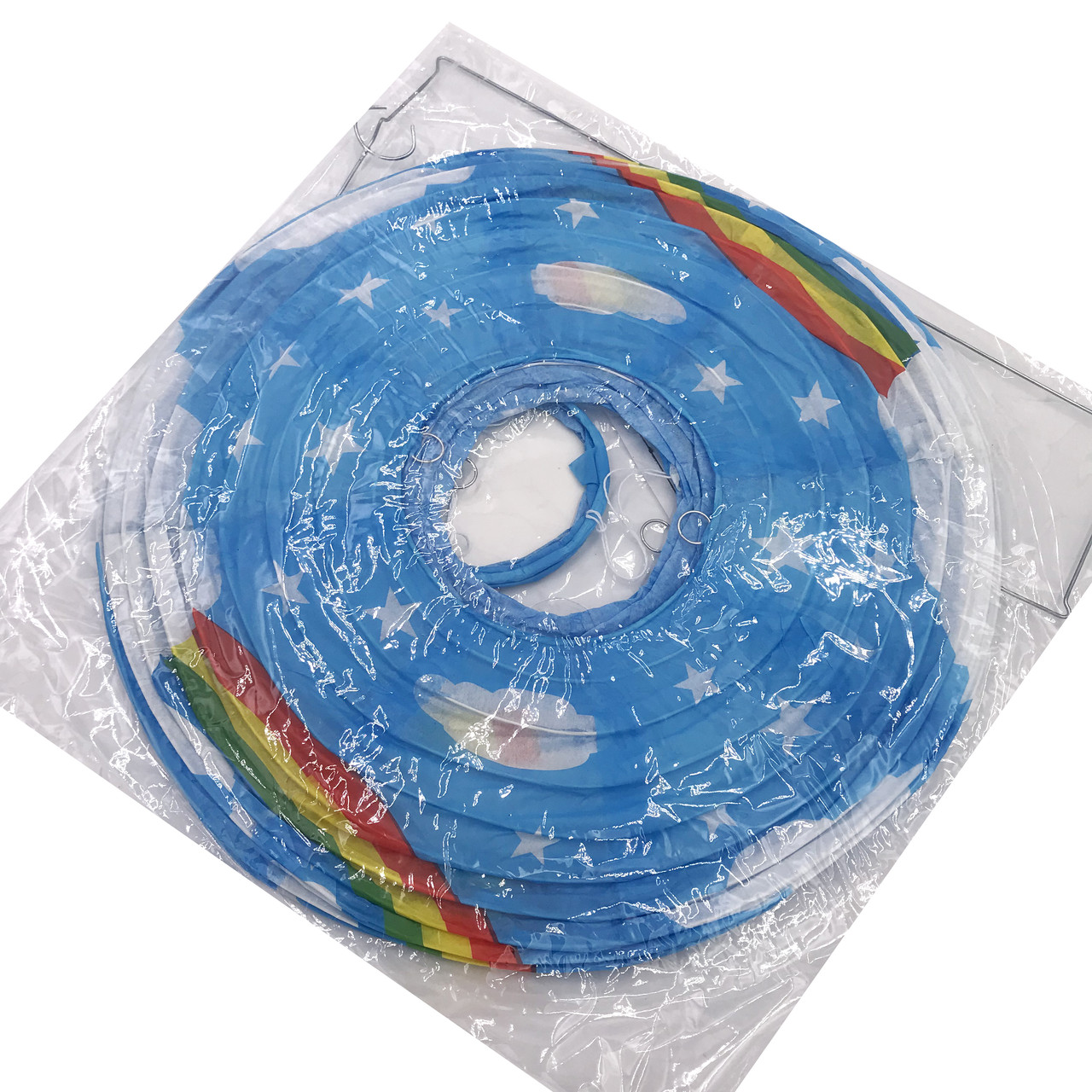 Бумажный декор для праздника "Воздушный шар" голубой с белым - фото 2 - id-p593412298