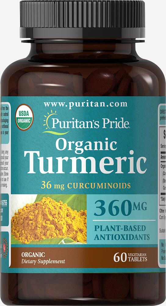 Puritan's pride Organic Turmeric Curcumin 360 mg 60 Tablets