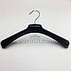 Пластикові плічка вішаки для одягу W-PL46 чорного кольору, довжина 460 мм, фото 4