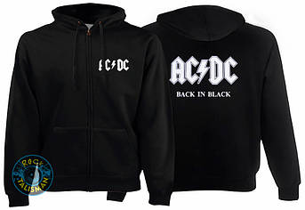 Толстовка на змійці ACDC Back In Black, фото 2