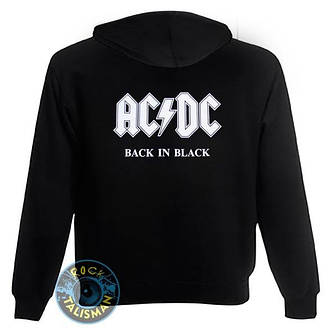 Толстовка на змійці ACDC Back In Black, фото 2