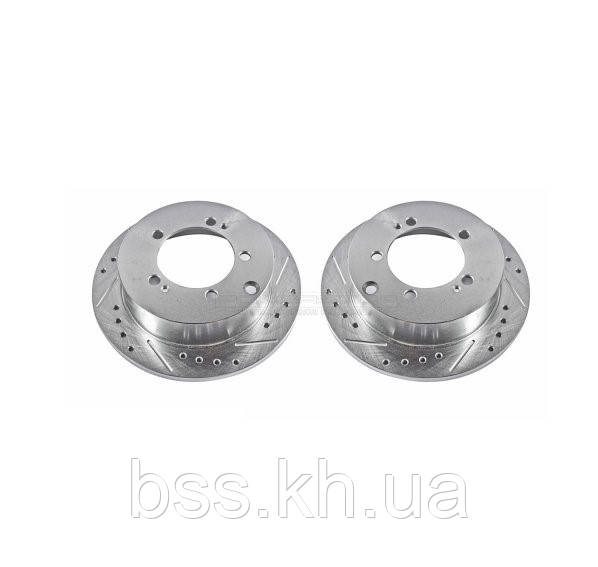Диск гальмівний задній POWERSTOP Extreme Performance Drilled and Slotted для MITSUBISHI LANCER 2007