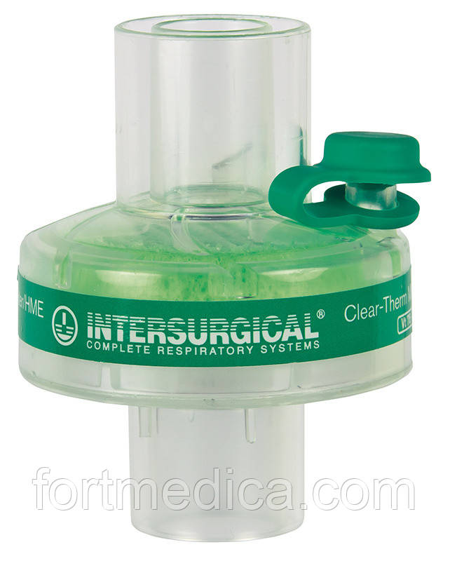 Дихальний тепловологообмінний і вірусобактеріальний фільтр Intersurgical CLEAR-THERM MINI