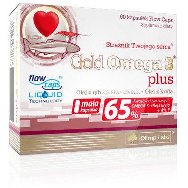 Omega 3 Plus (60 caps) Gold жирнык кислоти OLIMP