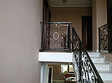 Ковані перила для сходів, балкона, в класичному стилі., фото 8