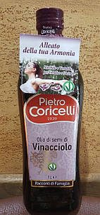 Масло виноградної кісточки Olio di semi di Vinacciolo Pietro Coricelli Італія перший холодний віджим, 1 літр