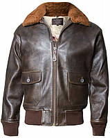 Мужская кожаная куртка Offical Top Gun Military G-1 Jacket (Brown)