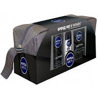 Nivea Men Ultra подарочный набор для мужчин 3в1 для чувствительной кожи + сумка (набор)
