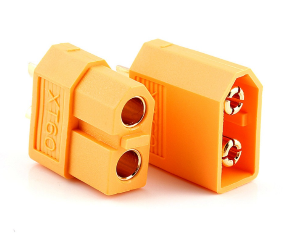 Розʼєм живлення XT60 пара 65A 2pin тато+мама | Високострумовий конектор для RC, 3D принтера, дронів, фото 1