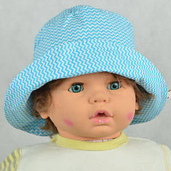 Панама дитяча (модель 07, блакитний зигзаг)