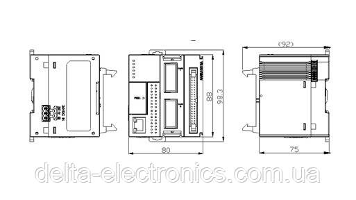 Базовый модуль контроллера серии AS300 Delta Electronics, 12DI/12DO транзисторные выходы, Ethernet - фото 2 - id-p992194036