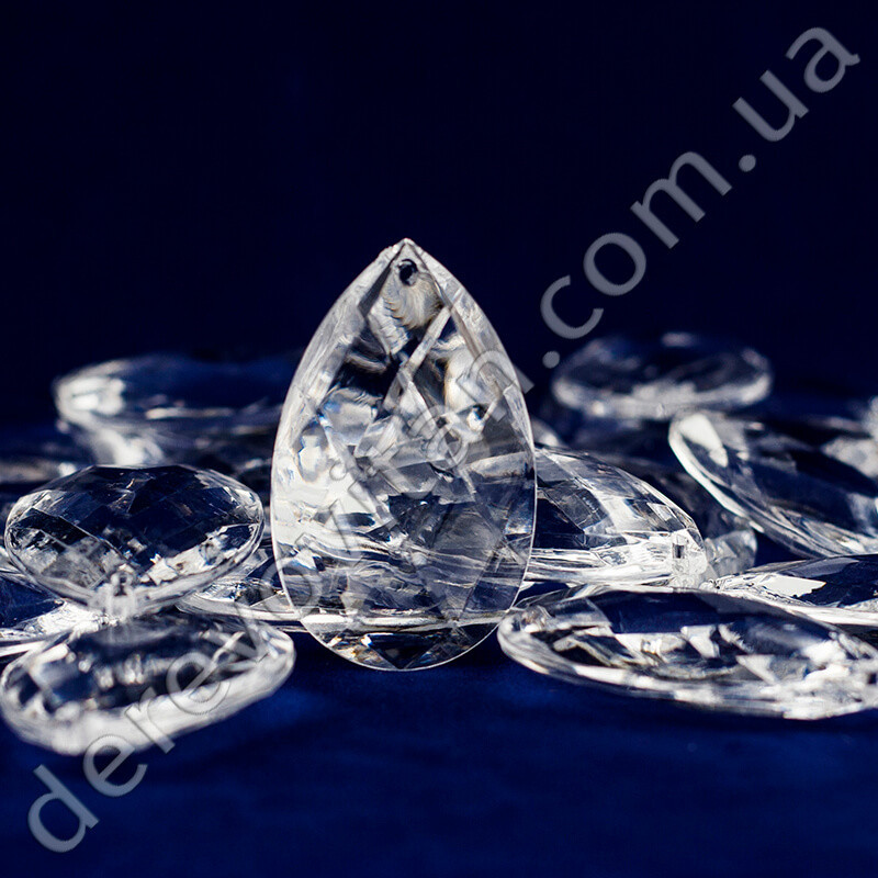 Наконечник-кристалл "Груша", 2.5×4.8 см, 10 шт. - фото 2 - id-p992219441