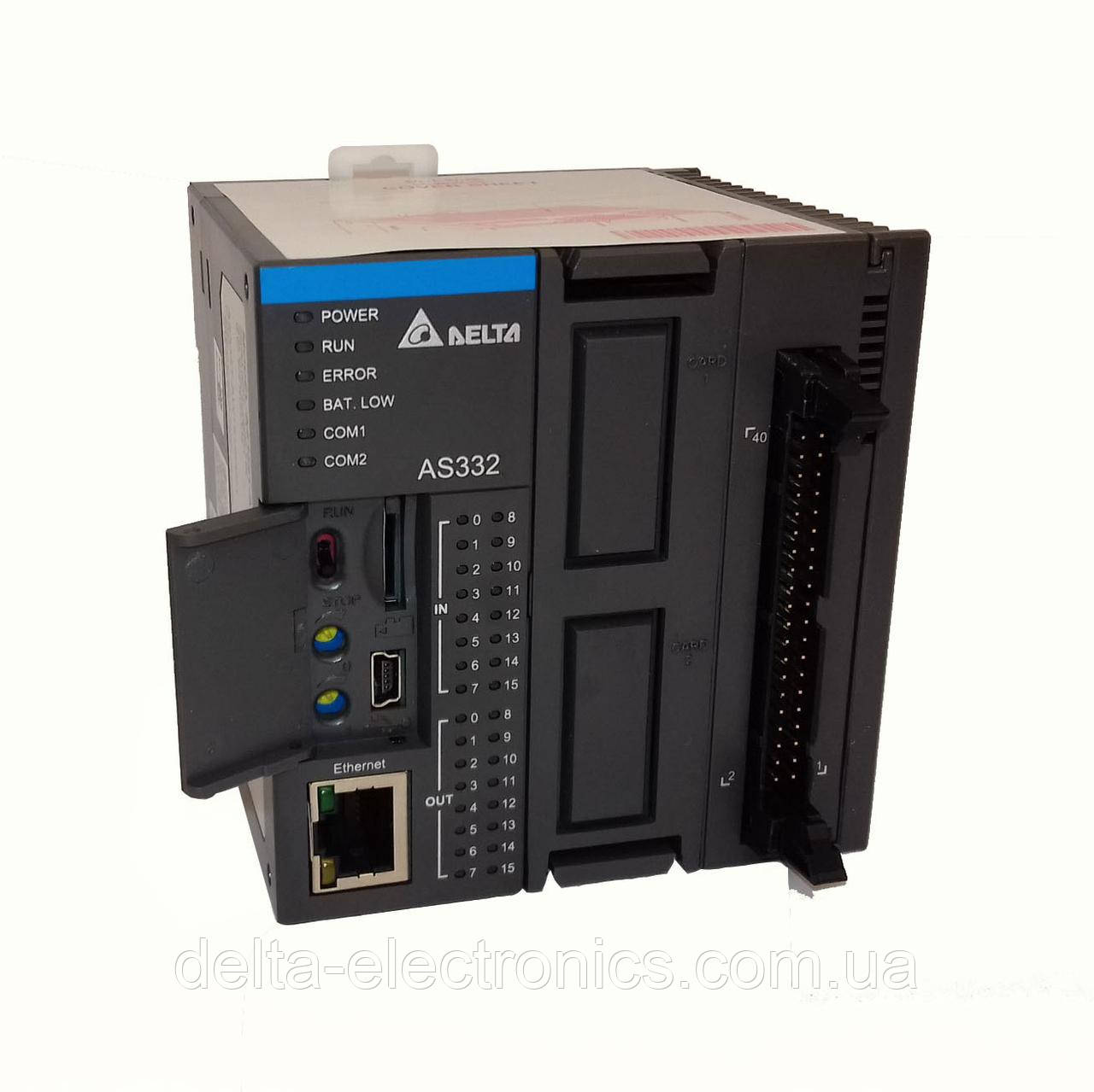 Базовий модуль контролера серії AS300 Delta Electronics, 16DI/16DO транзисторні виходи (PNP), Ethernet
