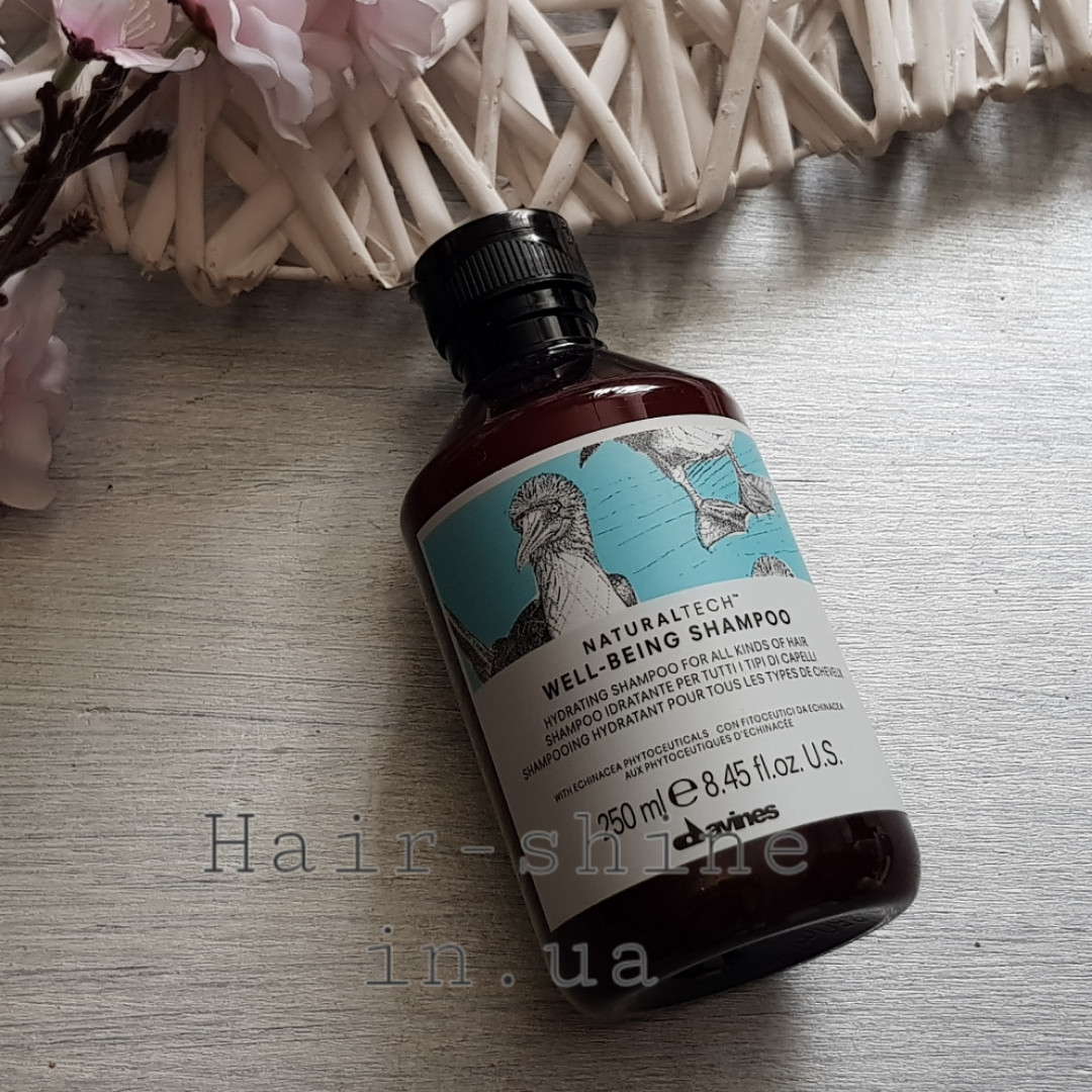 Зволожуючий шампунь для всіх типів волосся Davines New Natural Tech Well-Being Shampoo 250мл