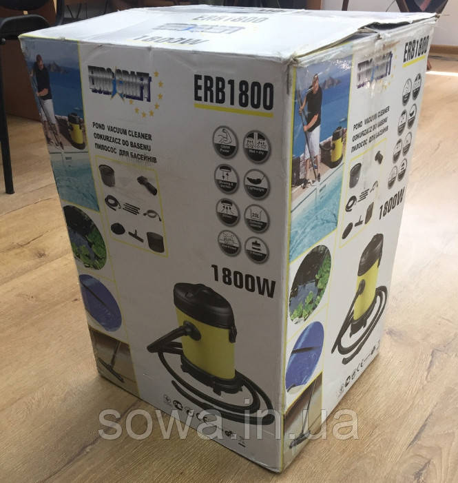 ✔️ Пилосос для басейнів Euro Craft ERB1800  ( 1800Вт, 25л )