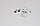 Срібні сережки з імітацією смарагду "474", фото 5