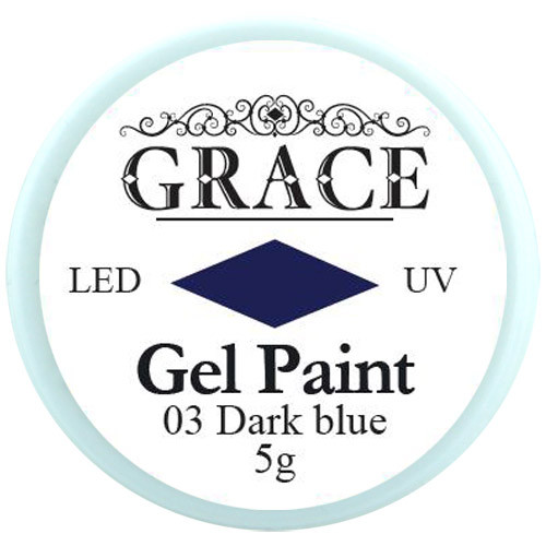 Гель-фарба №03 Dark Blue GraceEStyle